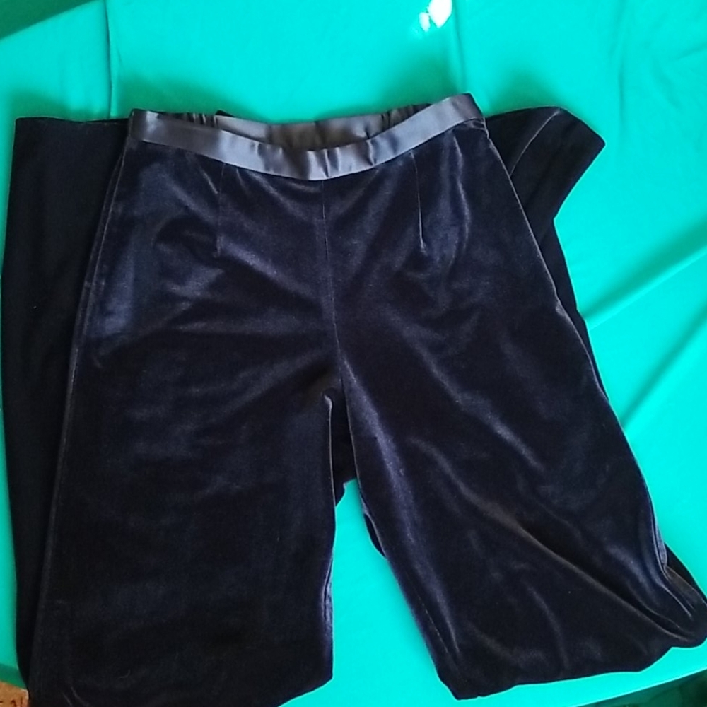 Js collections velvet black dress pant